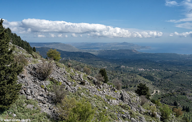 View from the hills of Apokorona - click on the image to enlarge View from the hills of Apokorona - click on the image to enlarge