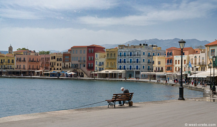 Chania harbour - click on the image to enlarge Chania harbour - click on the image to enlarge