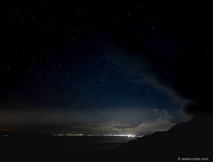 Gramvousa at night - click on the image to enlarge Gramvousa at night - click on the image to enlarge