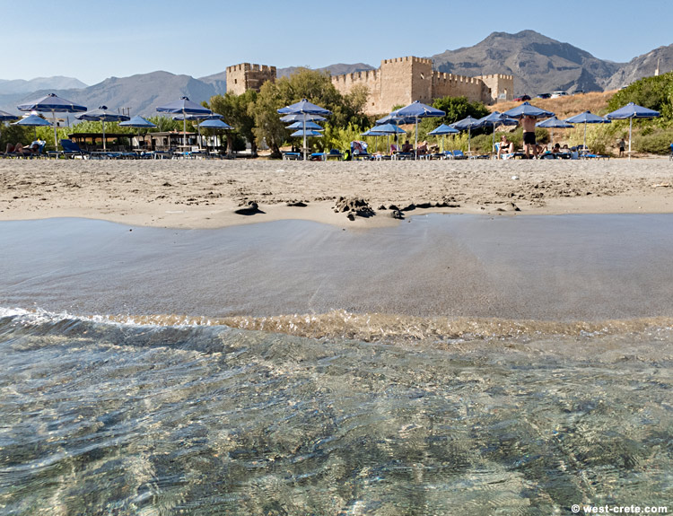 Frangokastello beach - click on the image to enlarge Frangokastello beach - click on the image to enlarge