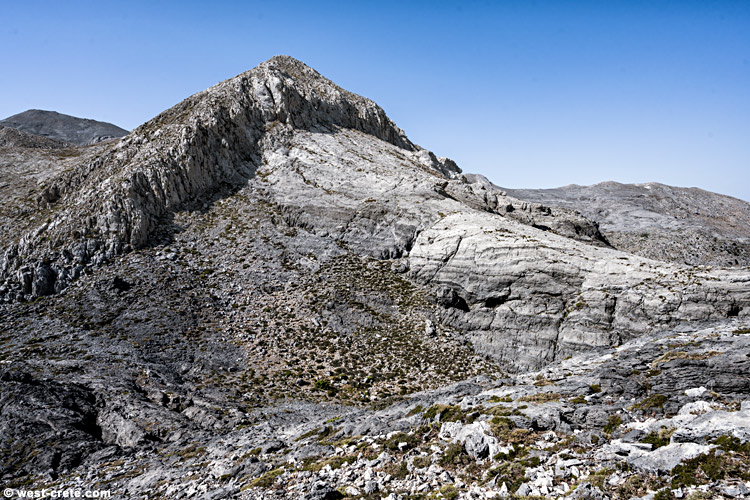 The summit of Malemou, North face - click on the image to enlarge The summit of Malemou, North face - click on the image to enlarge