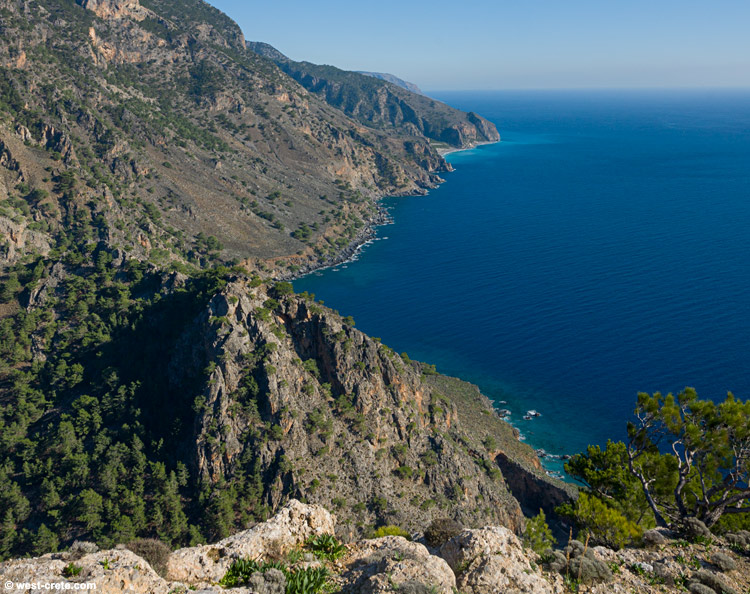 The wild coast of south-west Crete - click on the image to enlarge The wild coast of south-west Crete
- click on the image to enlarge
