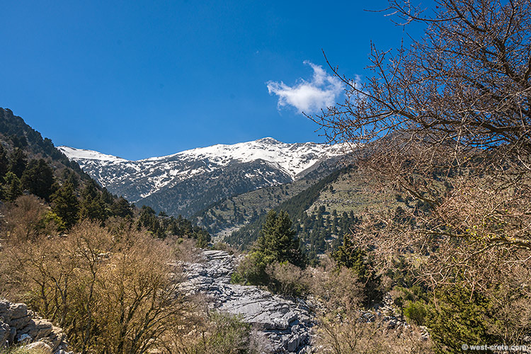 The summit of Agio Pnevma viewed from the path to Gournes - click on the image to enlarge The summit of Agio Pnevma viewed from the path to Gournes
- click on the image to enlarge