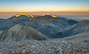 Sunset in the mountains