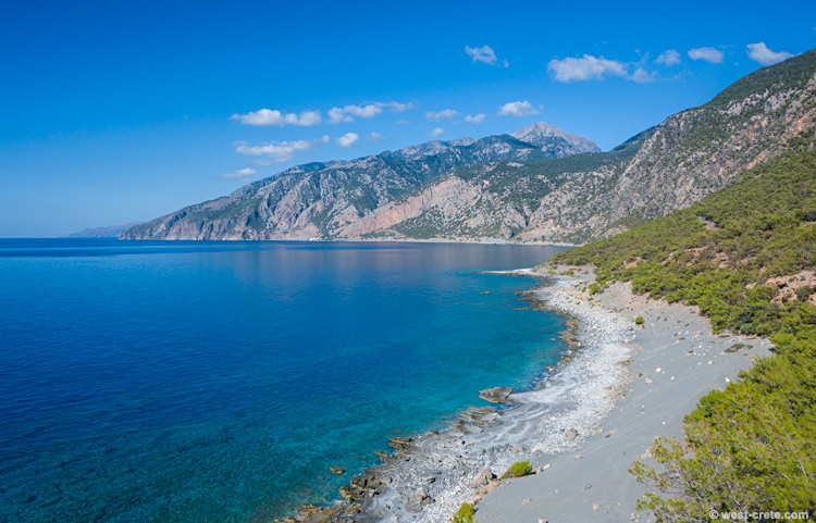 The bay of Agia Roumeli - click on the image to enlarge The bay of Agia Roumeli
- click on the image to enlarge