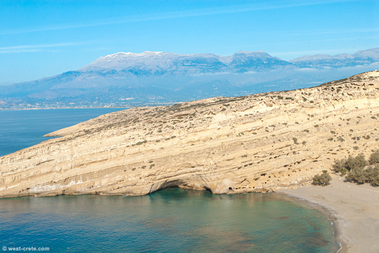 The caves of Matala and Psiloritis - click on the image to enlarge The caves of Matala and Psiloritis
- click on the image to enlarge