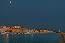 Chania harbour before dawn