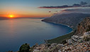 The Bay of Agia Roumeli at sunset