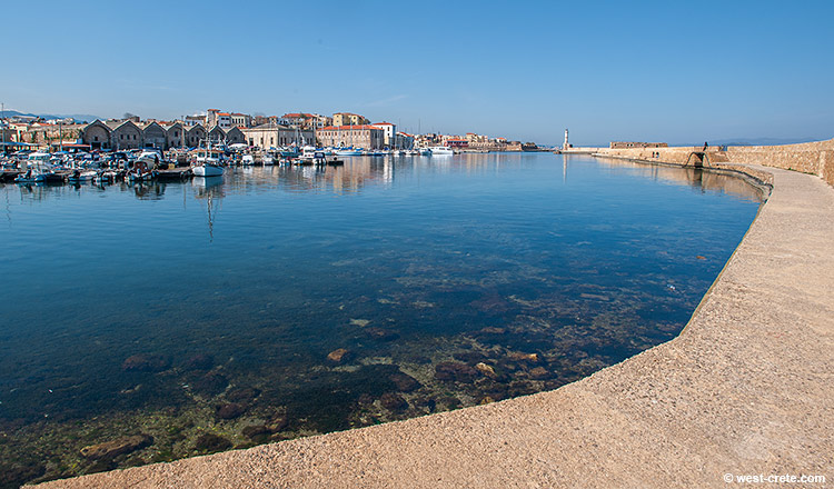 Chania harbour - click on the image to enlarge Chania harbour - click on the image to enlarge