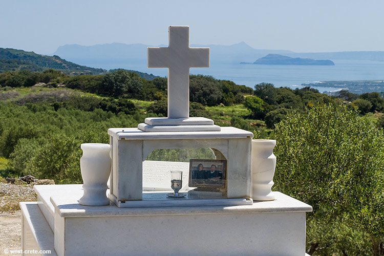 A grave by the church of Profitis Ilias - click on the image to enlarge A grave by the church of Profitis Ilias - click on the image to enlarge