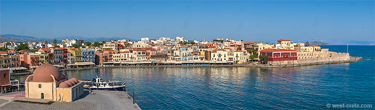 Chania harbour - click on the image to enlarge Chania harbour - click on the image to enlarge