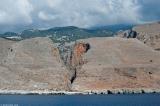 View of the gorge of Aradena from the sea