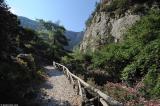 Most of the path through the gorge of Agia Irini is quite well built and maintained but not always as easy as this part near the beginning of the walk.
