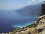 View of the bay of Agia Roumeli from Sellouda