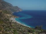 View of the beach of Sougia from above