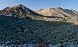 Morning light on Modaki and Pachnes from the refuge of Katsiveli