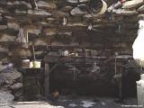 Making graviera cheese in the mitato of Livadha