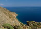 The coast between Hora Sfakion and Loutro from above