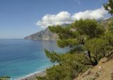 The bay of Agia Roumeli seen from the footpath above Agios Pavlos