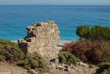 Roman ruins by the sea in Agia Roumeli