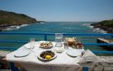 Restaurant terrace at the Old Phoenix near Loutro