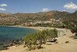 The western sandy beach of Paleochora