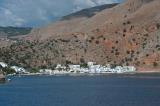 The village of Loutro seen as you approach from the sea
