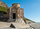 The chapel of Agios Pavlos was built in the 11th century at the spot where Saint Paul is supposed to have been shipwrecked on his journey to Crete and Greece. It is located a little to the East of Agia Roumeli (a little over an hour's walk) right by the sea. A few frescoes are still visible inside the chapel but they are in poor condition. A concrete reinforcement was built along the sea side of the chapel in order to prevent the sea from eroding its base