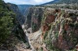 The gorge of Aradena photographed from the bridge