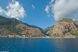 It is only when you see Agia Roumeli from the sea thatyou get the full sense of the dramatic location of the village